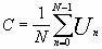 Uo=(1/N)*[сумма по n от 0 до N-1](Un)