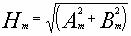 Hm=sqrt(Am^2+Bm^2)